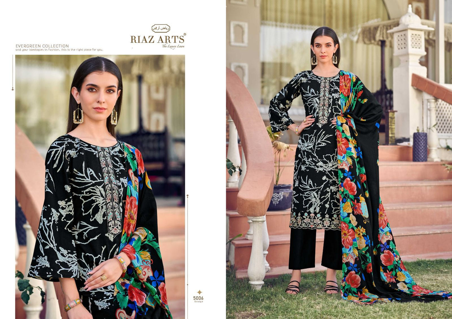 Carnation Riaz Art Cambric Lawn Karachi Salwar Suits Manufacturer Ahmedabad