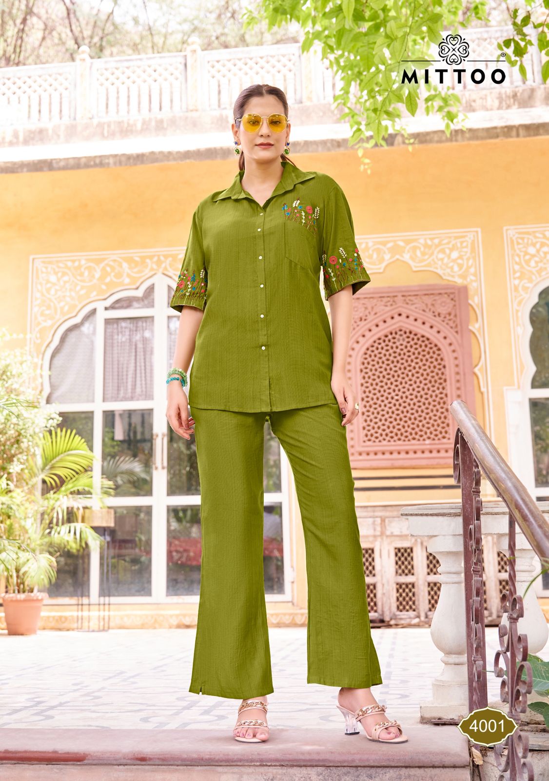 Carnival Mittoo Viscose Weaving Co Ord Set Wholesaler