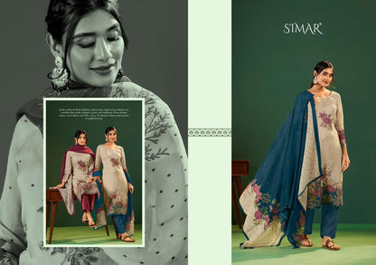 Carnival Organza Simar Viscose Pant Style Suits Exporter Ahmedabad