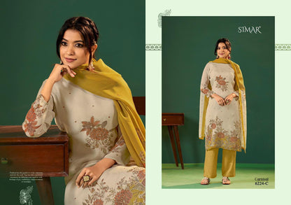 Carnival Organza Simar Viscose Pant Style Suits Exporter Ahmedabad