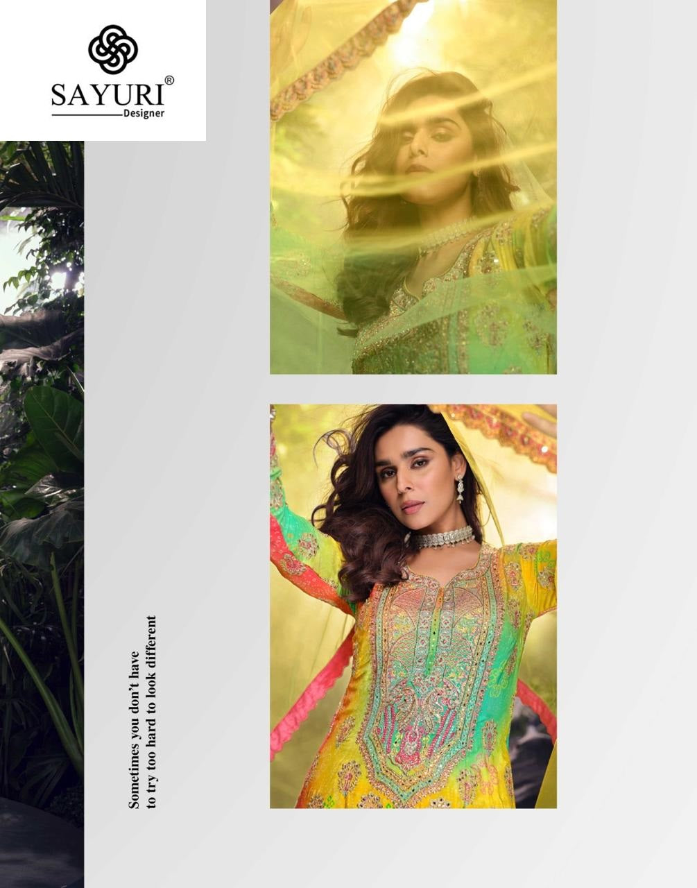 Carnival Sayuri Chinon Silk Readymade Suits Supplier Ahmedabad