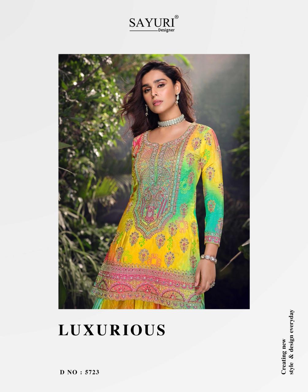 Carnival Sayuri Chinon Silk Readymade Suits Supplier Ahmedabad