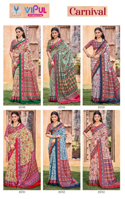 Amrapali Vol 3 Vipul Cotton Sarees Manufacturer Ahmedabad