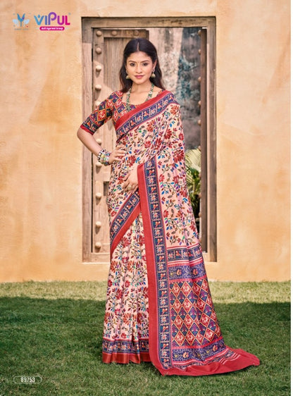 Amrapali Vol 3 Vipul Cotton Sarees Manufacturer Ahmedabad