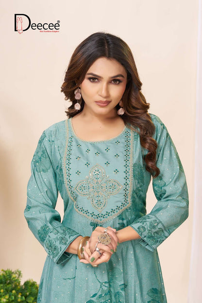 Carnivar Deecee Roman Silk Anarkali Kurtis Wholesale