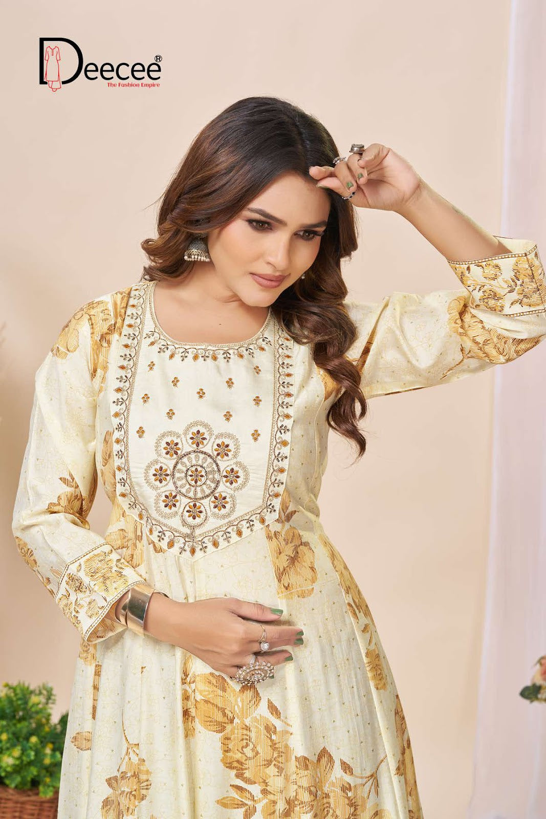 Carnivar Deecee Roman Silk Anarkali Kurtis Wholesale