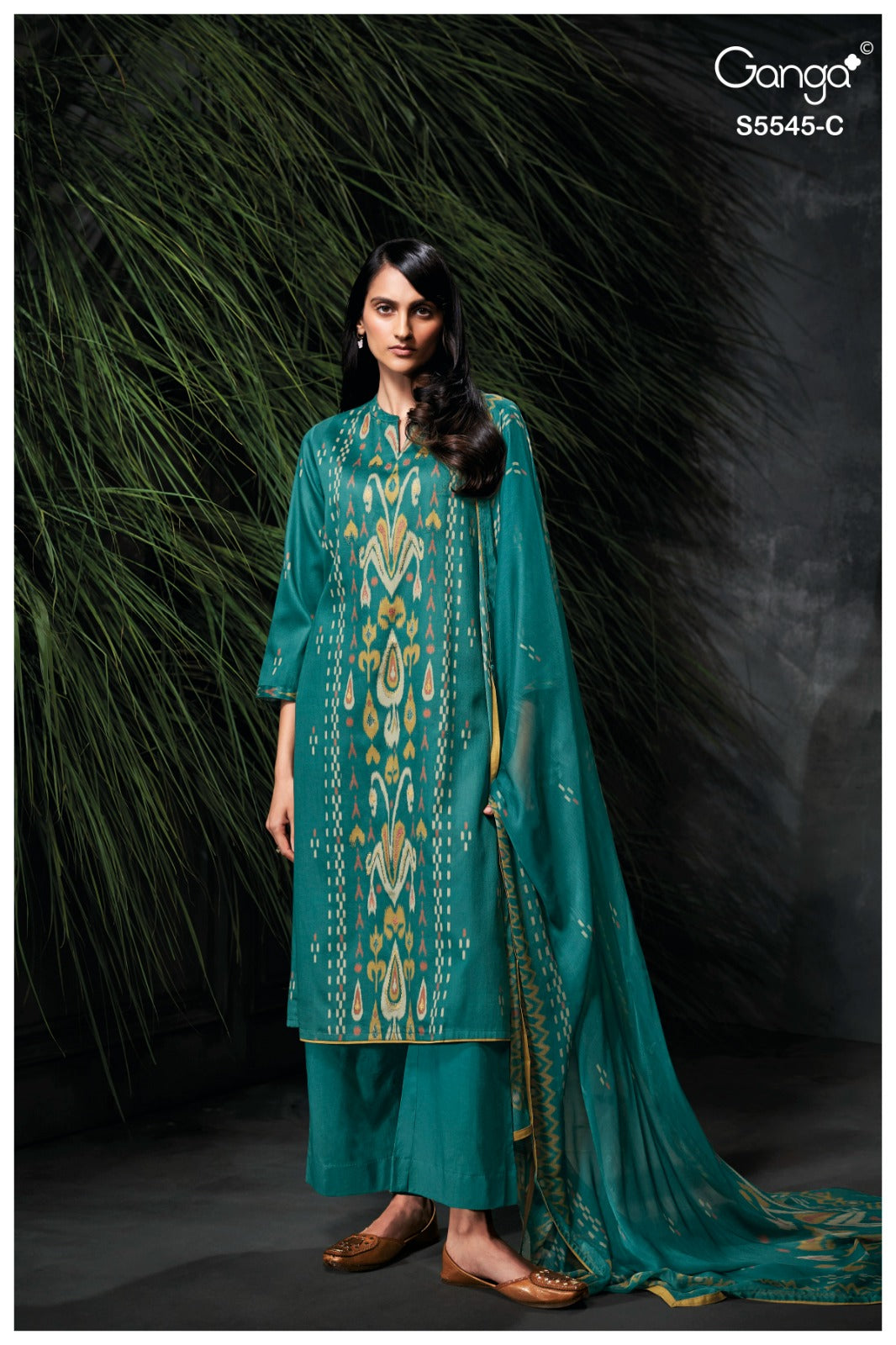 Carol S5545 Ganga Wool Pashmina Suits Supplier Gujarat
