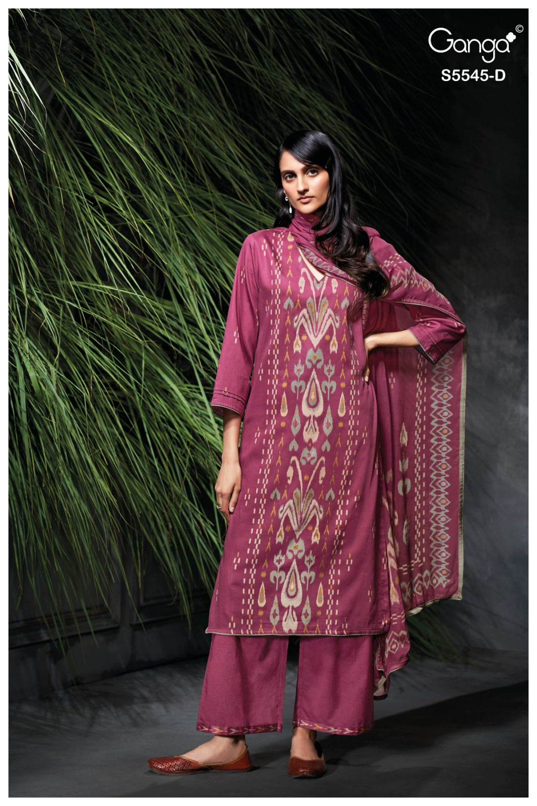 Carol S5545 Ganga Wool Pashmina Suits Supplier Gujarat