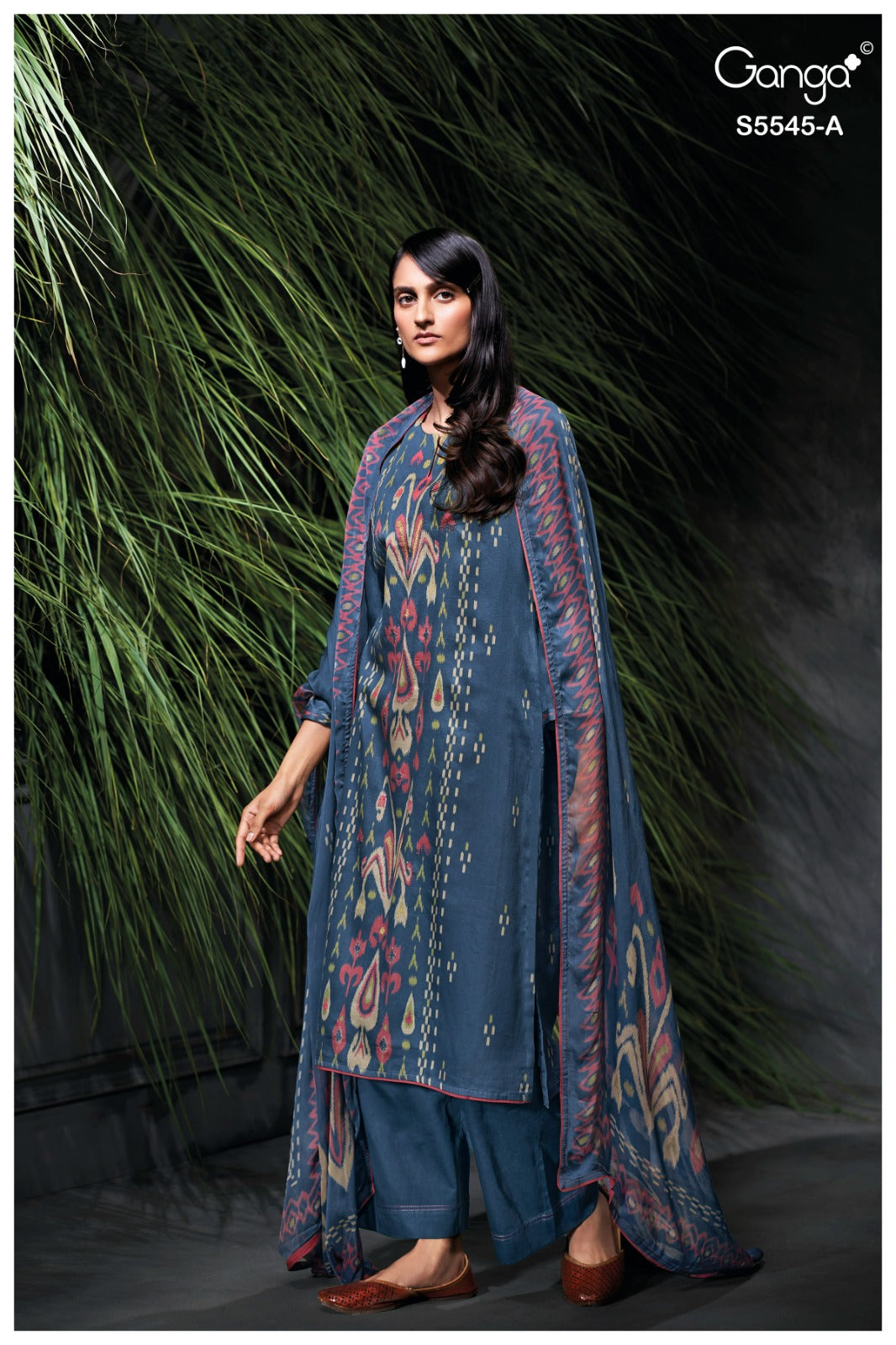 Carol S5545 Ganga Wool Pashmina Suits Supplier Gujarat