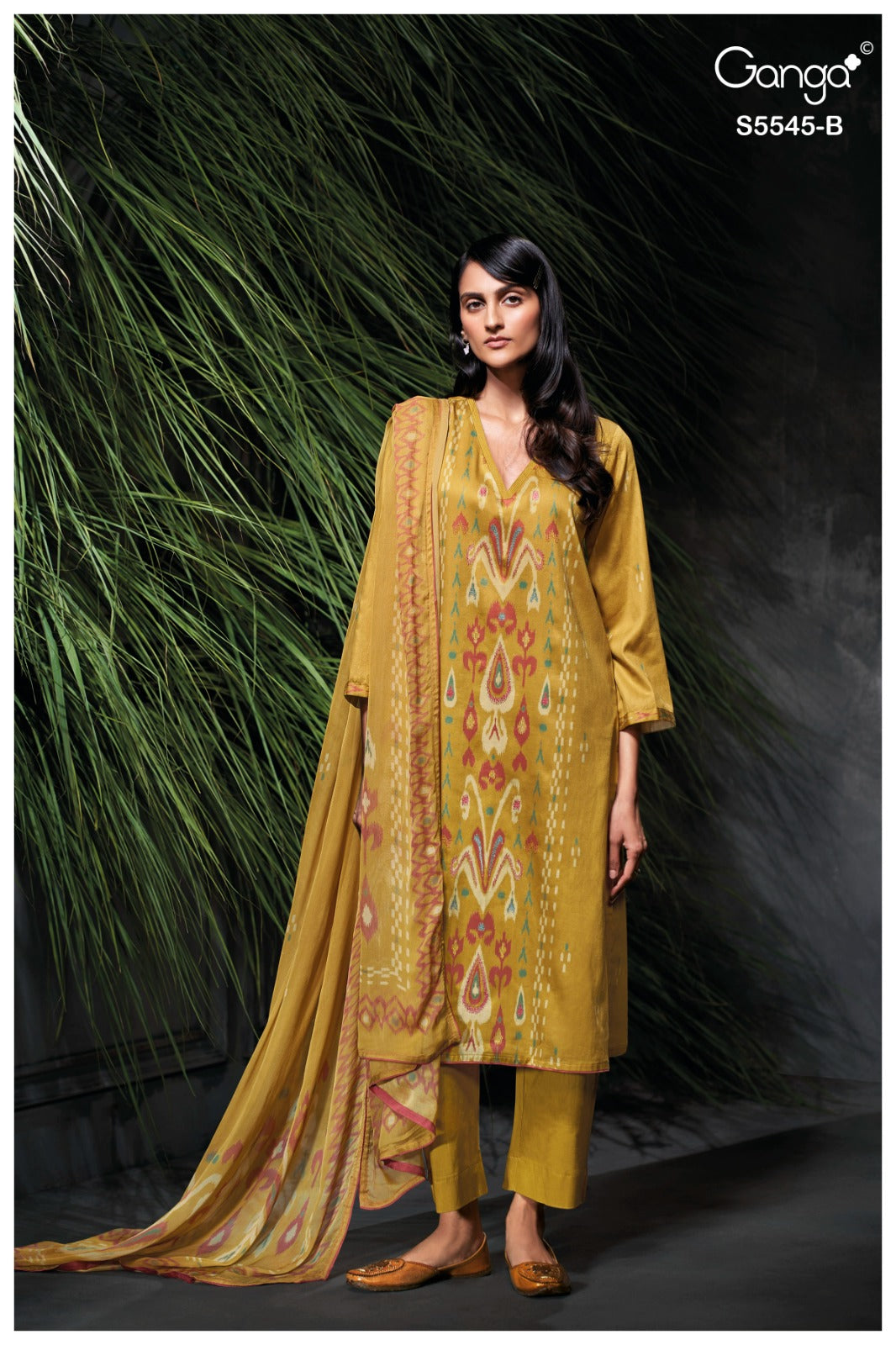 Carol S5545 Ganga Wool Pashmina Suits Supplier Gujarat