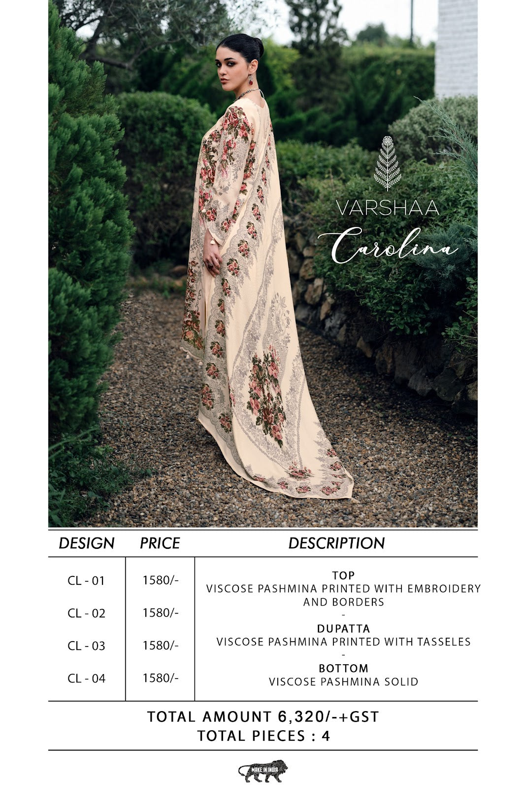 Carolina Varshaa Pashmina Suits Manufacturer Gujarat