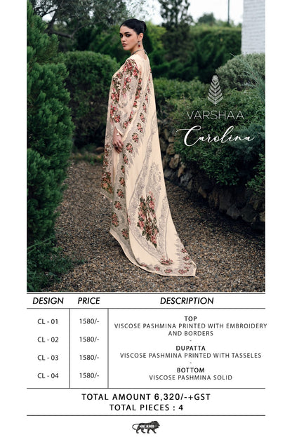 Carolina Varshaa Pashmina Suits Manufacturer Gujarat