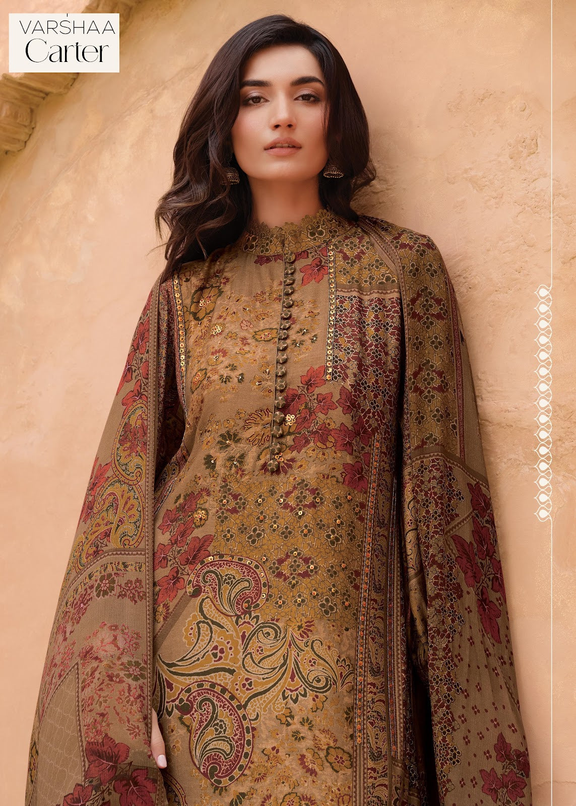 Carter Varshaa Viscose Muslin Karachi Salwar Suits Wholesaler India