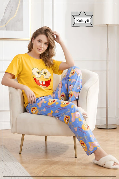 Cartoon Print 2305 Koleyti Pyjama Night Suits Wholesale
