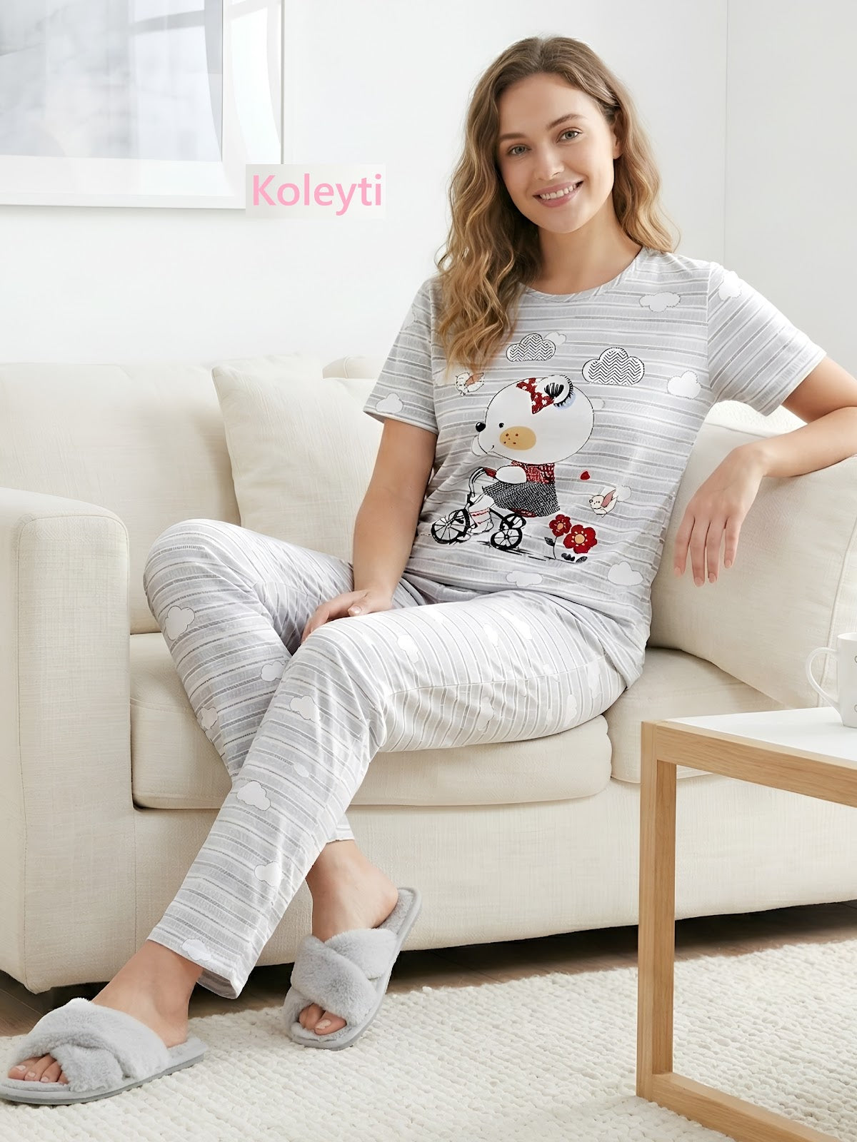 Cartoon Print Koleyti Cotton Pyjama Night Suits Supplier Ahmedabad