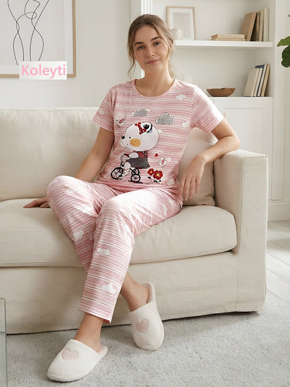 Cartoon Print Koleyti Cotton Pyjama Night Suits Supplier Ahmedabad