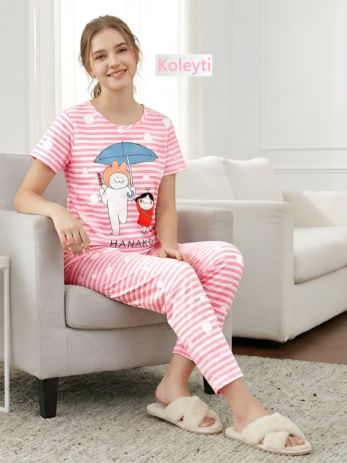 Cartoon Print Koleyti Cotton Pyjama Night Suits Supplier Ahmedabad