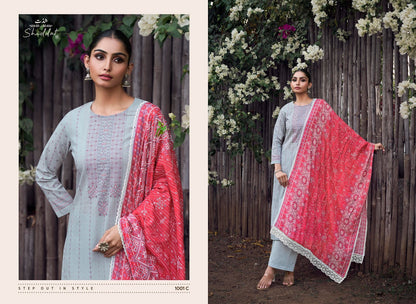 Casa 1001 Shiddat Cambric Plazzo Style Suits Wholesale Price