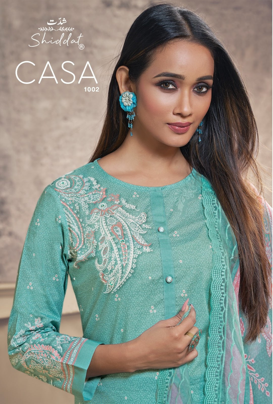Casa 1002 Shiddat Cambric Pant Style Suits Wholesale Rate