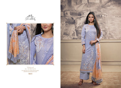 Casa 1002 Shiddat Cambric Pant Style Suits Wholesale Rate