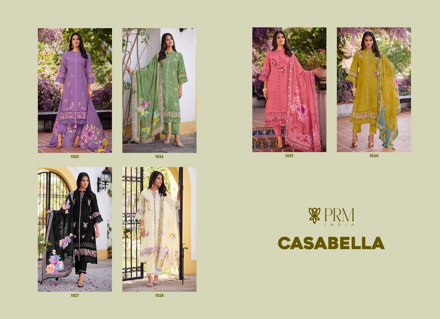 Casabella Prm India Pure Cotton Readymade Pant Style Suits Wholesale