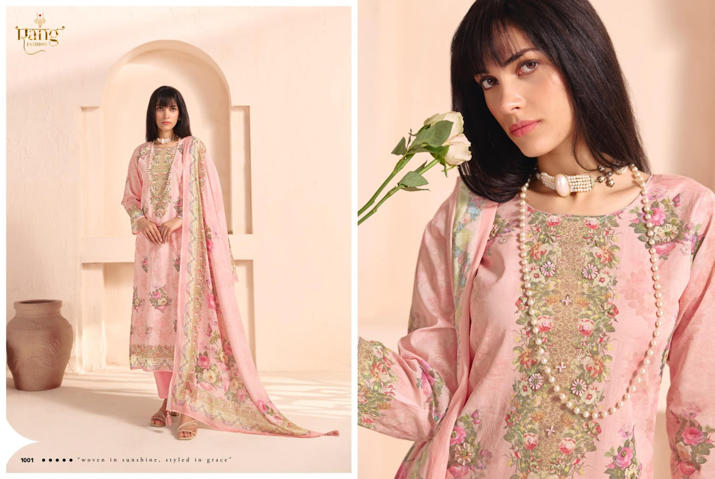 Casabella Rang Fashion Pure Organdy Pant Style Suits Wholesale Rate