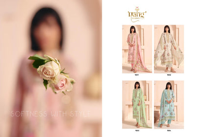 Casabella Rang Fashion Pure Organdy Pant Style Suits Wholesale Rate