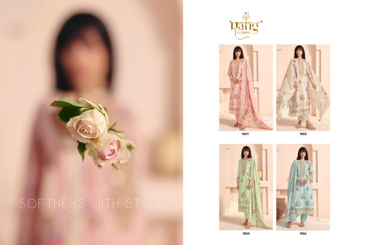 Casabella Rang Fashion Pure Organdy Pant Style Suits Wholesale Rate