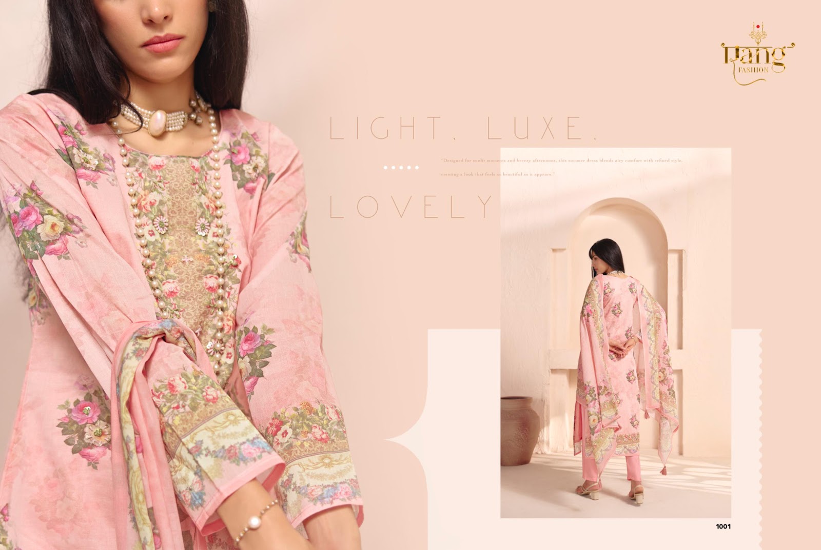 Casabella Rang Fashion Pure Organdy Pant Style Suits Wholesale Rate