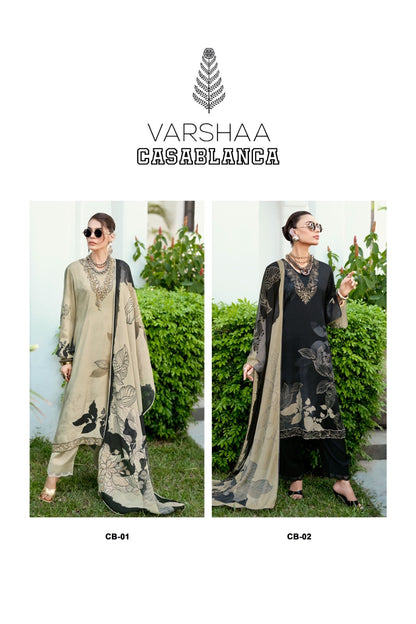 Casablanca Varshaa Viscose Muslin Pakistani Salwar Suits Wholesale