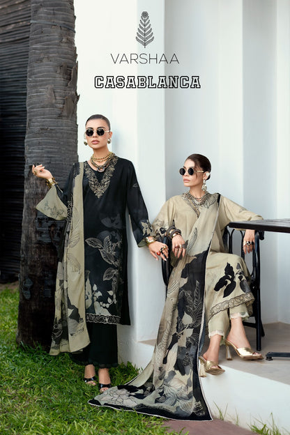 Casablanca Varshaa Viscose Muslin Pakistani Salwar Suits Wholesale