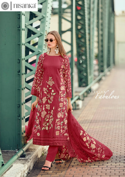Cashmere 2 Nisanka Viscose Karachi Salwar Suits Wholesale Price
