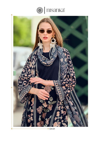 Cashmere 2 Nisanka Viscose Karachi Salwar Suits Wholesale Price