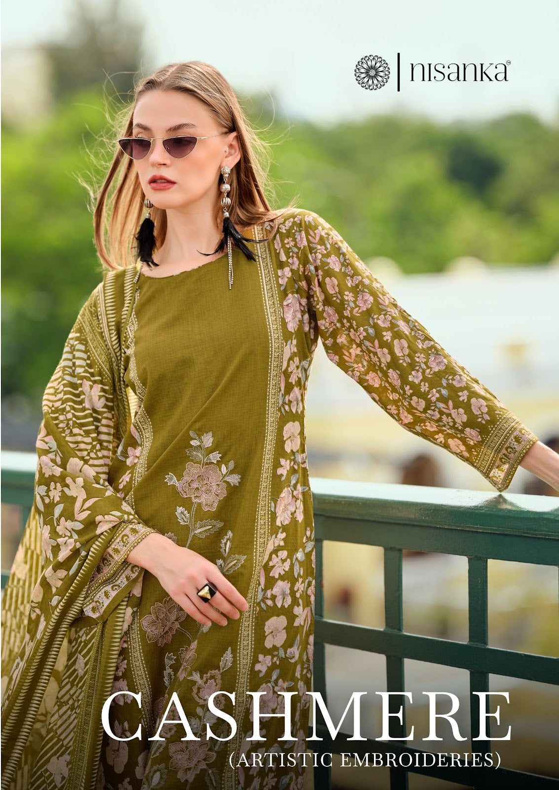 Cashmere Nisanka Lawn Cotton Karachi Salwar Suits Supplier India