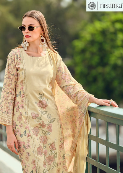 Cashmere Nx Nisanka Lawn Cotton Karachi Salwar Suits Supplier India