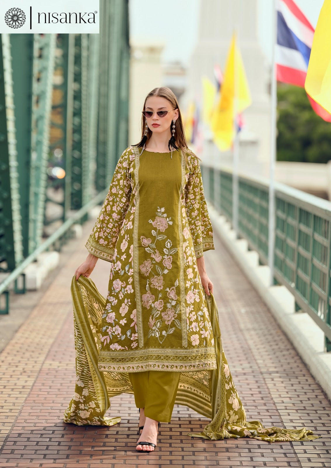 Cashmere Nx Nisanka Lawn Cotton Karachi Salwar Suits Supplier India