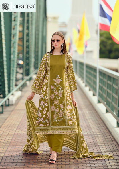 Cashmere Nx Nisanka Lawn Cotton Karachi Salwar Suits Supplier India