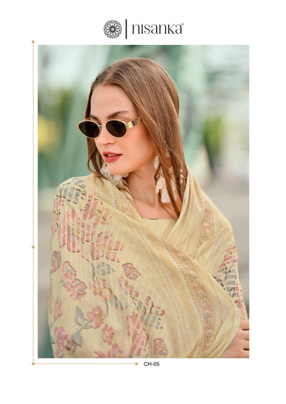 Cashmere Nx Nisanka Lawn Cotton Karachi Salwar Suits Supplier India