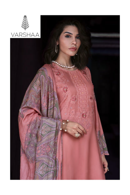 Cashmere Paisley Varshaa Cord Pashmina Suits Manufacturer India