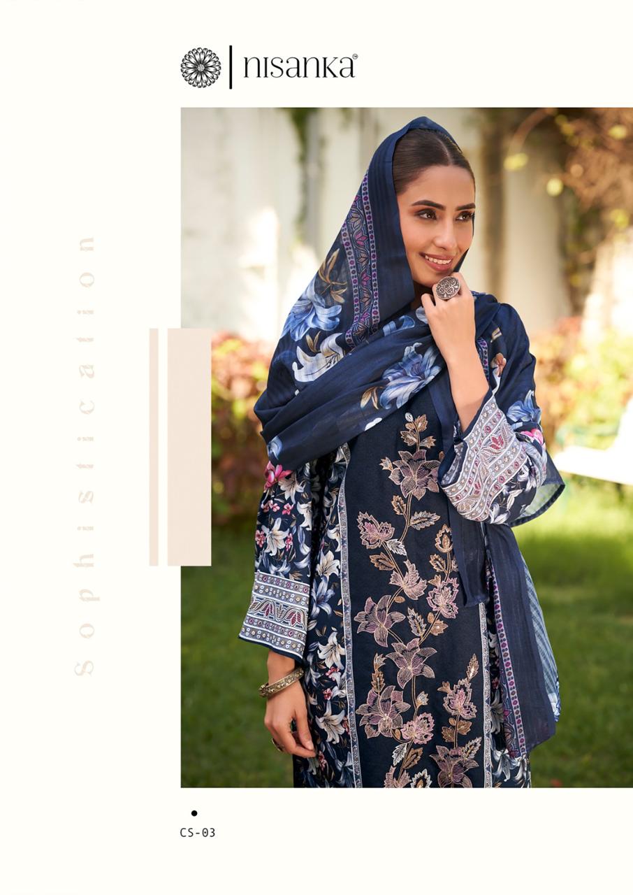 Cashmere Vol 4 Nisanka Viscose Karachi Salwar Suits Wholesaler Ahmedabad