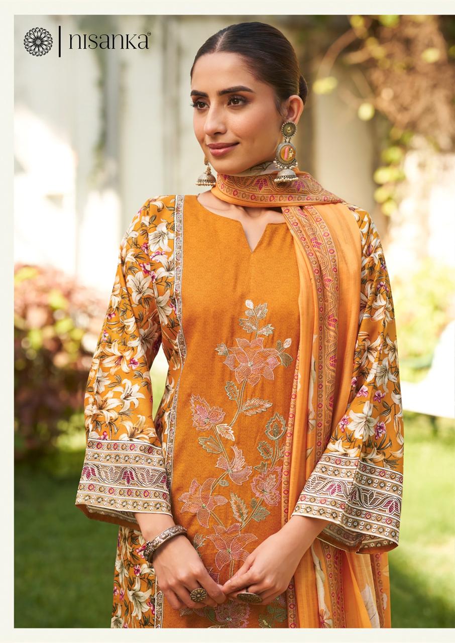 Cashmere Vol 4 Nisanka Viscose Karachi Salwar Suits Wholesaler Ahmedabad
