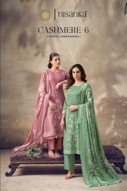 Cashmere Vol 6 Nisanka Viscose Karachi Salwar Suits Supplier Ahmedabad