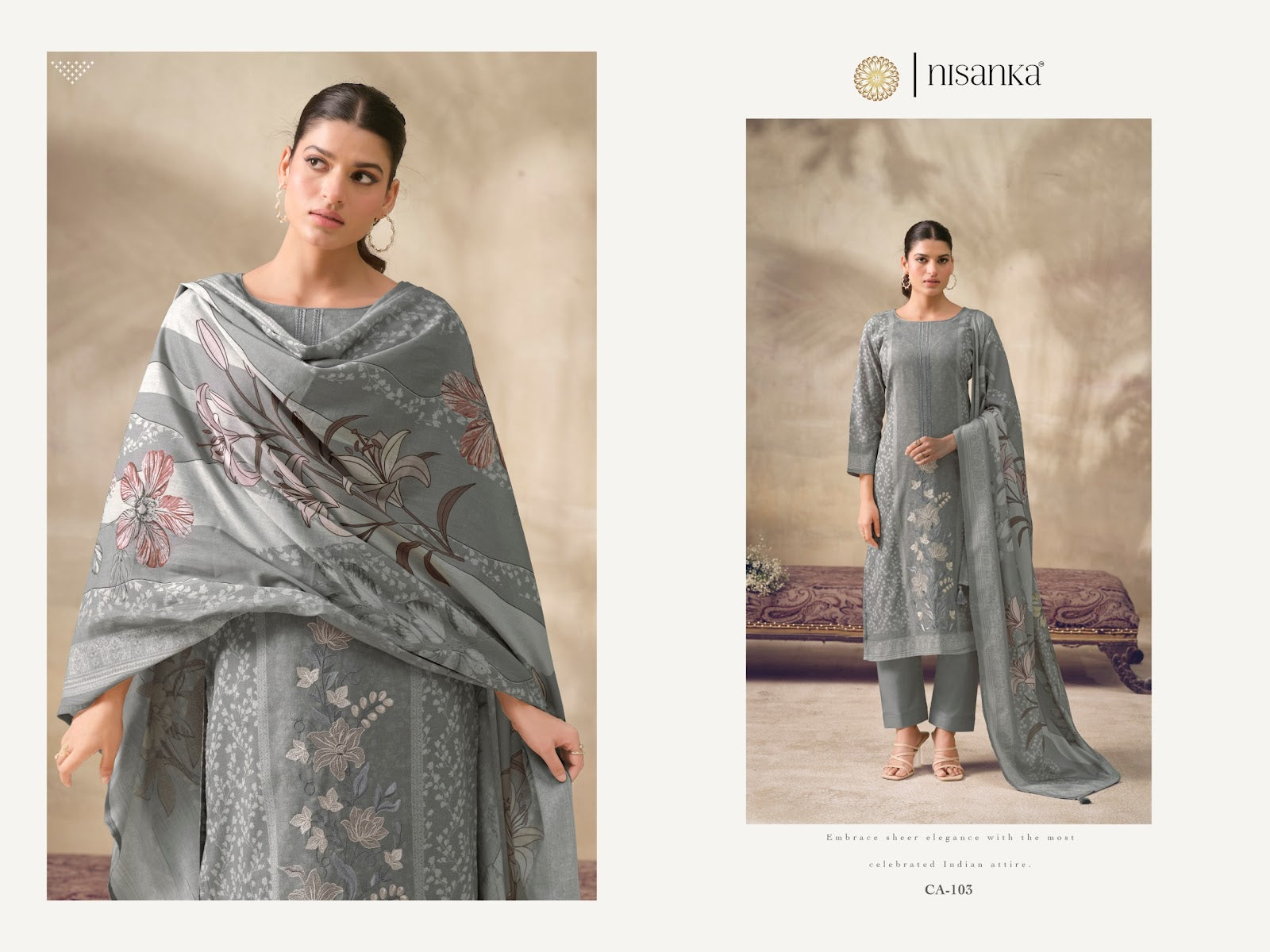 Cashmere Vol 6 Nisanka Viscose Karachi Salwar Suits Supplier Ahmedabad
