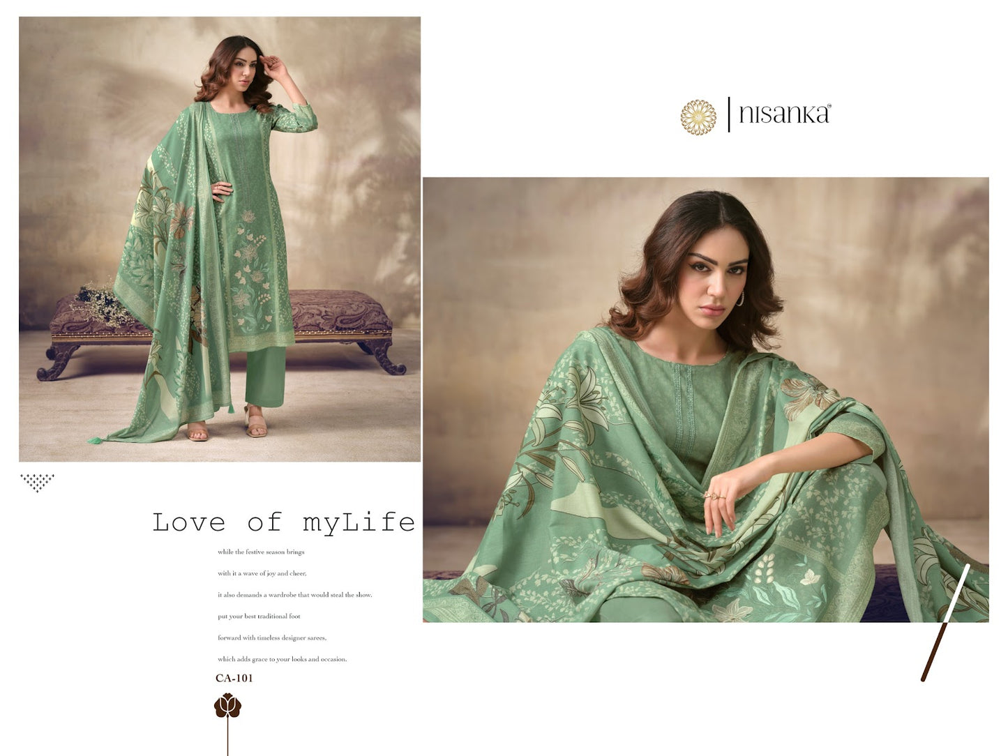 Cashmere Vol 6 Nisanka Viscose Karachi Salwar Suits Supplier Ahmedabad