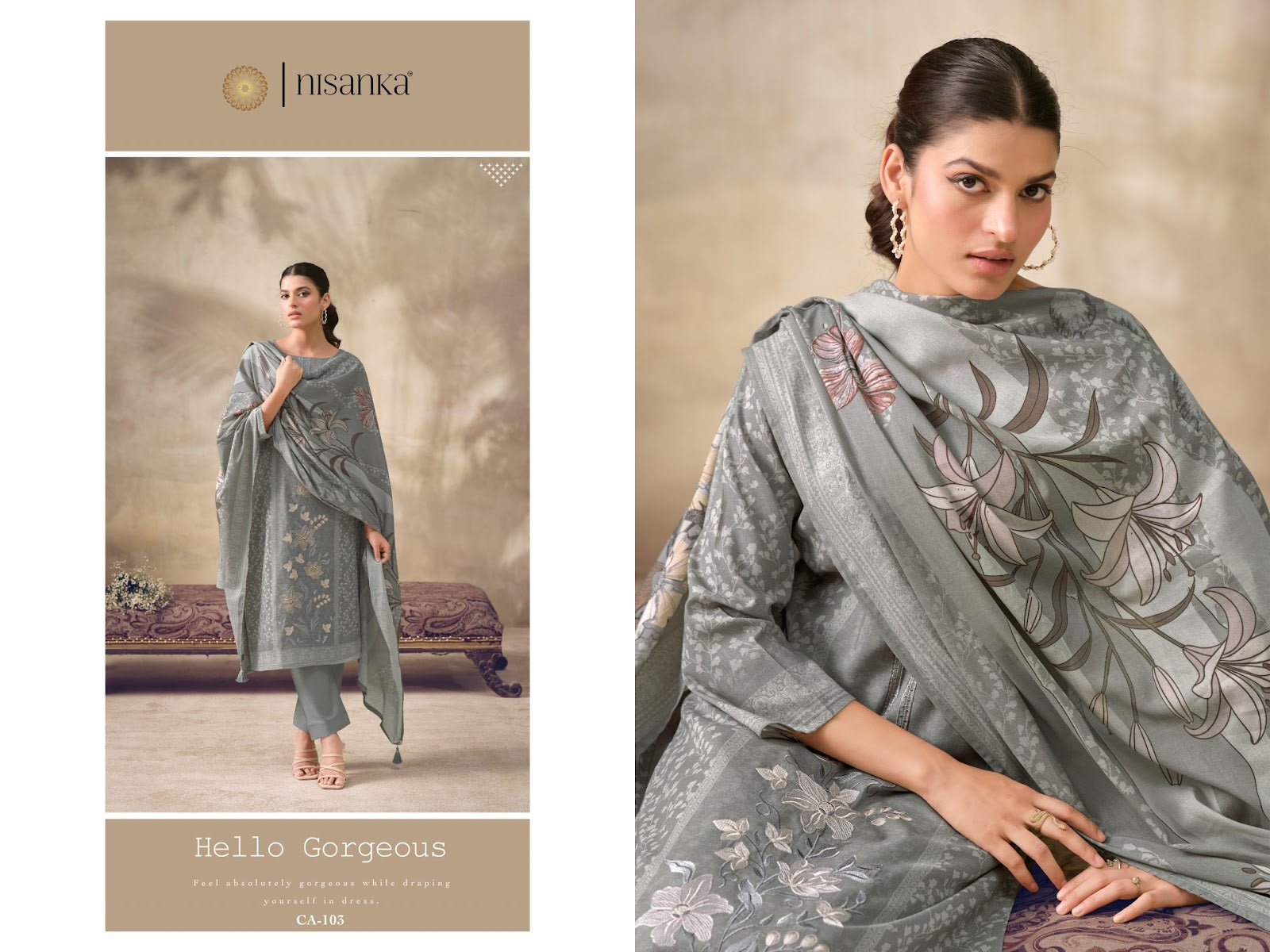 Cashmere Vol 6 Nisanka Viscose Karachi Salwar Suits Supplier Ahmedabad