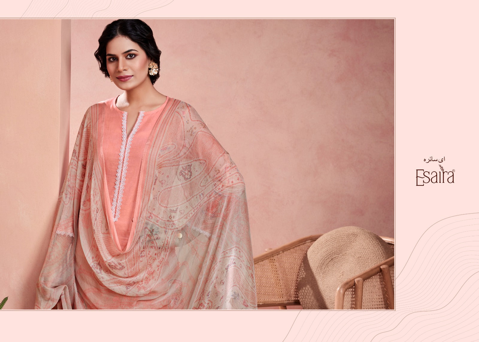 Cassia Esaira Cotton Cambric Pant Style Suits Wholesaler