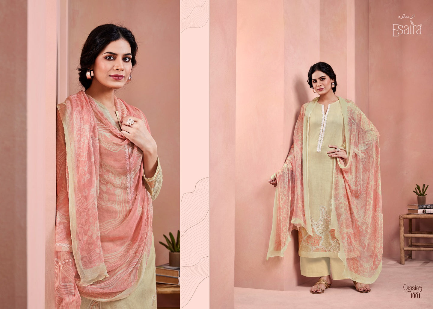 Cassia Esaira Cotton Cambric Pant Style Suits Wholesaler