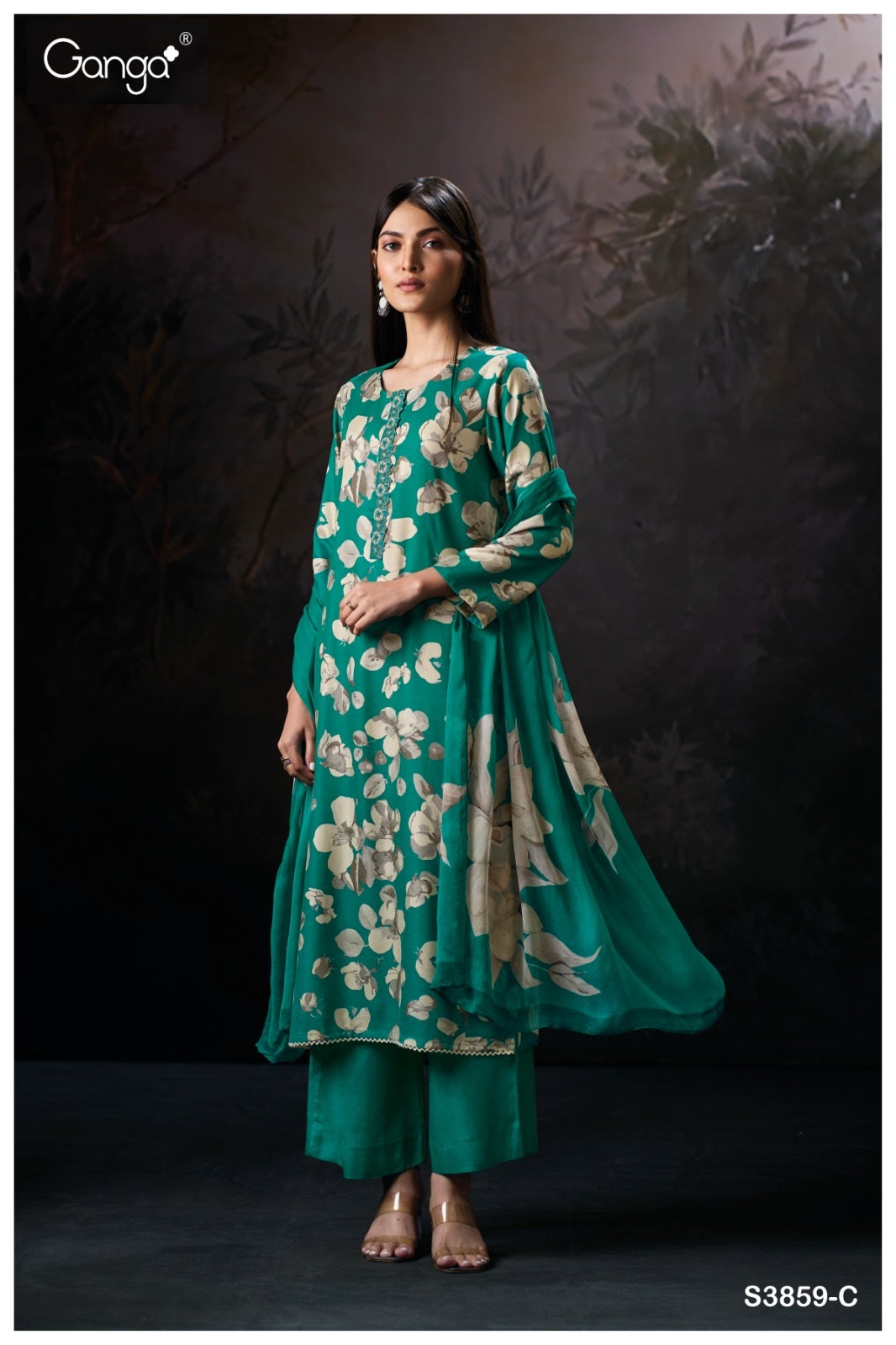 Cassie 3859 Ganga Pashmina Suits Manufacturer