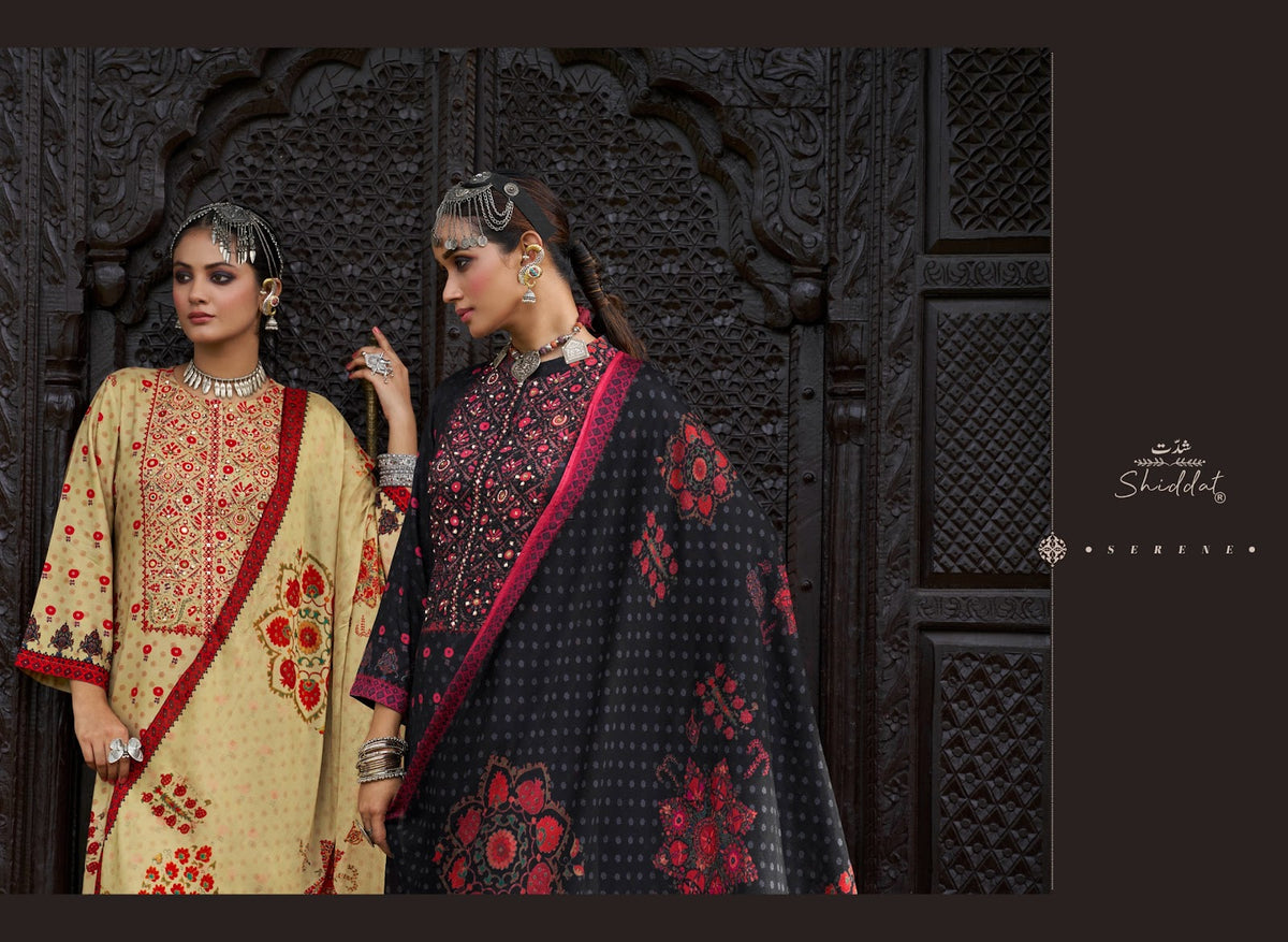 Castiel 102 Shiddat Viscose Pashmina Suits Wholesale Price