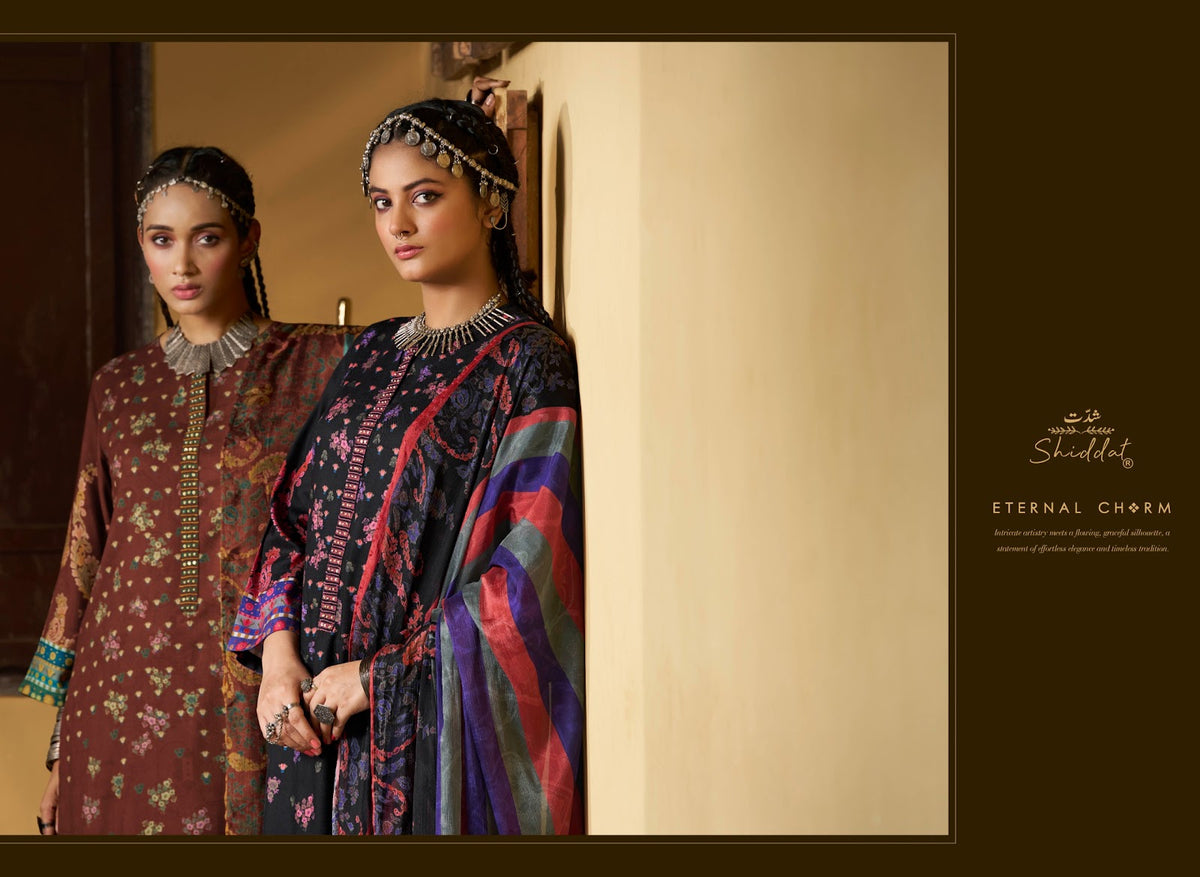 Castiel 104 Shiddat Viscose Pashmina Suits Supplier